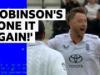 One over, two wickets, no runs - Robinson starts with a bang