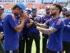 Anshul Kamboj gets India cap from Virat Kohli on ODI debut